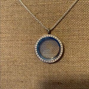 Origami Owl large locket with chain